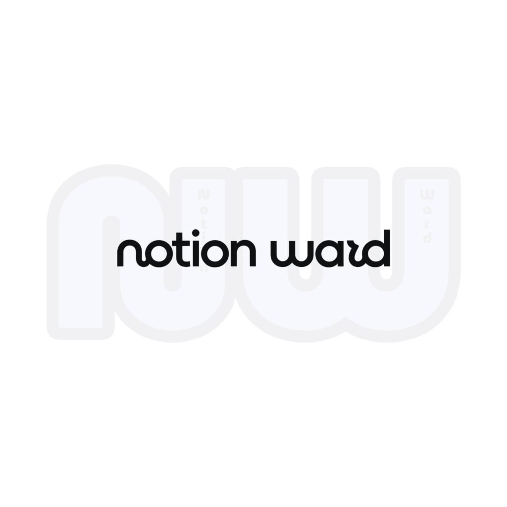 Noiton ward font logo
